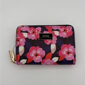Trina Turk Pink and Purple Floral Wallet